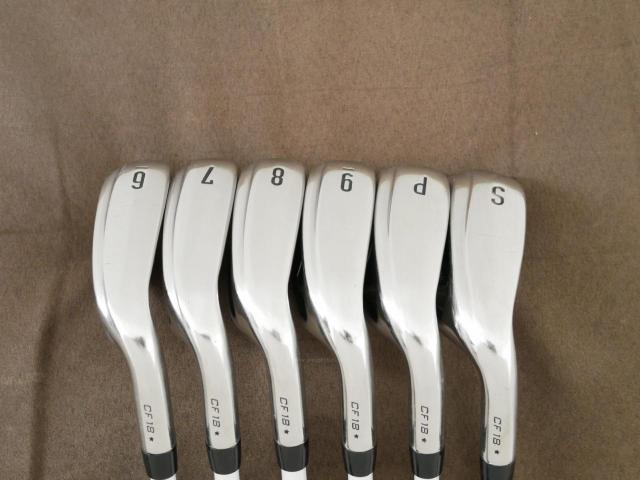 Lady club : All : ชุดเหล็ก Callaway Rogue Star CF18 (ออกปี 2018 ตีง่าย ไกลมากๆ) มีเหล็ก 6-Pw,Sw (6 ชิ้น) ก้านกราไฟต์ Mitsubishi FUBUKI 40 Flex L