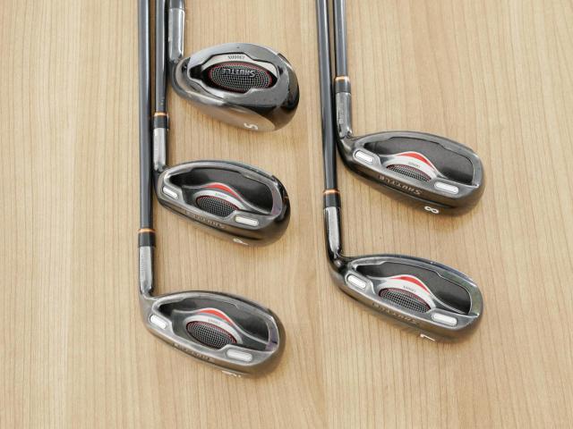 Iron set : Maruman : ชุดเหล็กกระเทย Maruman Shuttle i3000x มีเหล็ก 7-Pw,Sw (5 ชิ้น) ก้านกราไฟต์ Flex R 