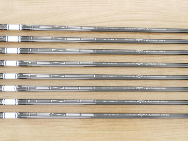 Iron set : Callaway : ชุดเหล็ก Callaway Paradym Ai Smoke (ออกปี 2024 ตีง่ายมาก ไกล Japan Spec.) มีเหล็ก 6-Pw,Aw,Gw,Sw (8 ชิ้น) ก้านกราไฟต์ Fujikura TENSEI 50 Flex R