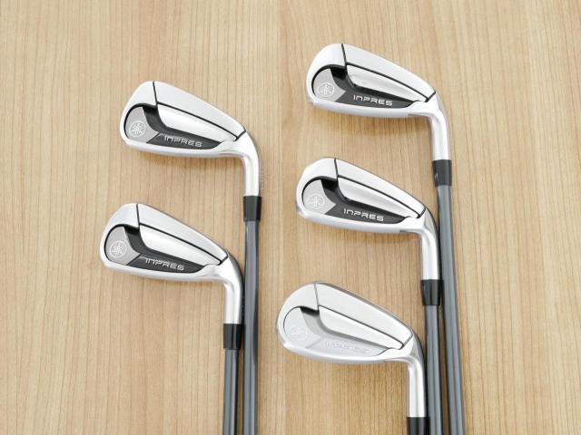 Iron set : Yamaha : ชุดเหล็ก Yamaha Inpres DriveStar Type D (รุ่นล่าสุด ปี 2025 ตีไกลที่สุด ไกลกว่าเหล็กทั่วไป 2 เบอร์ หน้าเด้งมากๆ) มีเหล็ก 7-Pw,Aw (5 ชิ้น) ก้านกราไฟต์ Fujikura Speeder NX M-425i Flex R