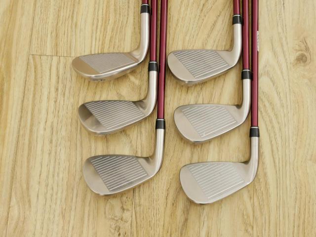 Iron set : PRGR : ชุดเหล็ก PRGR Red Titan Face (รุ่นปี 2018 หน้าเด้ง ตีไกลมาก) มีเหล็ก 6-Pw,Aw (6 ชิ้น) ก้านกราไฟต์ M-35 Flex R2