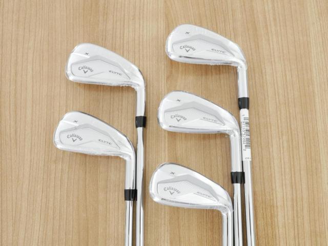 Iron set : Callaway : **ของใหม่ ยังไม่แกะพลาสติก** ชุดเหล็ก Callaway ELYTE X (ออกปี 2025 ตีง่ายมาก ไกล Japan Spec.) มีเหล็ก 6-Pw (5 ชิ้น) ก้านเหล็ก NS Pro Zelos 7 Flex R