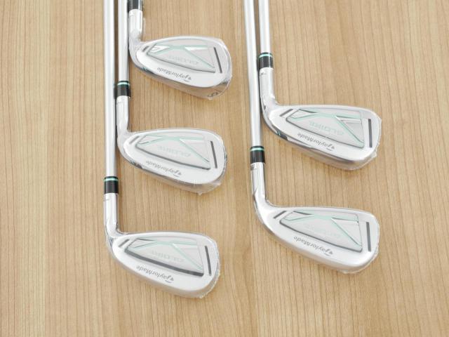 Lady club : All : **ของใหม่ ยังไม่แกะพลาสติก** ชุดเหล็ก Taylormade SIM GLOIRE (รุ่นปี 2021 รุ่นท๊อปสุด Japan Spec) มีเหล็ก 7-Pw,Sw (5 ชิ้น) ก้าน Fujikura Air Speeder Flex A (Lady)