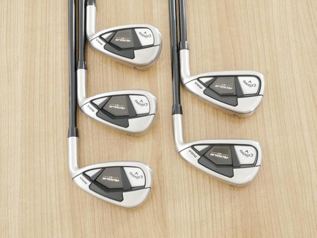 Iron set : Callaway : ชุดเหล็ก Callaway Rogue ST Max (ออกปี 2022 ตีง่าย ไกลมาก) มีเหล็ก 6-Pw (5 ชิ้น) ก้านกราไฟต์ Mitsubishi TENSEI CR 55 Flex R