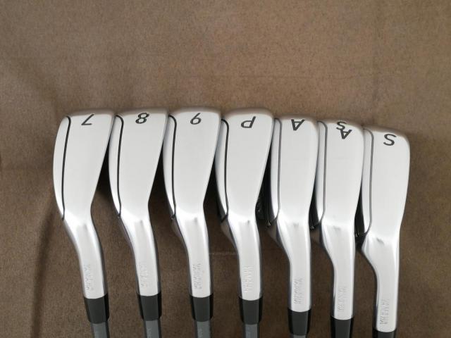 Iron set : Yamaha : ชุดเหล็ก Yamaha Inpres DriveStar Type D (รุ่นล่าสุด ออกปี 2024 ตีไกลที่สุด ไกลกว่าเหล็กทั่วไป 2 เบอร์ หน้าเด้งมากๆ) มีเหล็ก 7-Pw,Aw,As,Sw (7 ชิ้น) ก้านกราไฟต์ Fujikura Speeder NX M-425i Flex SR