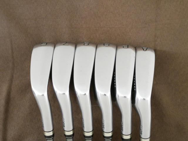 Iron set : PRGR : ชุดเหล็กกระเทย PRGR NEW Egg Forged (รุ่นปี 2020 ตีง่ายและไกลมากๆ เด้งสุดๆ COR 0.82) มีเหล็ก 6-Pw,Aw (6 ชิ้น) ก้านกราไฟต์ Flex SR (M40)