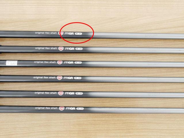 Iron set : PRGR : ชุดเหล็กกระเทย PRGR NEW Egg Forged (รุ่นปี 2020 ตีง่ายและไกลมากๆ เด้งสุดๆ COR 0.82) มีเหล็ก 6-Pw,Aw (6 ชิ้น) ก้านกราไฟต์ Flex SR (M40)