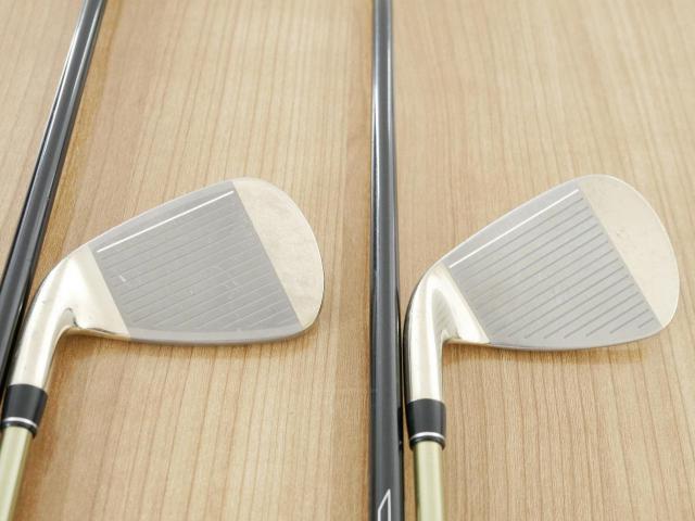 Iron set : PRGR : ชุดเหล็ก PRGR ID Nabla Red Titan (รุ่นท๊อปสุด หน้าเด้ง ไกลมาก) มีเหล็ก 6-Pw,Aw (6 ชิ้น) ก้านกราไฟต์ M-35 Flex R2