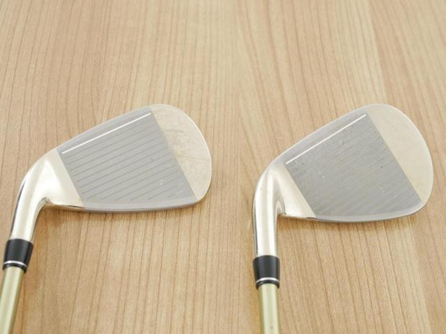 Iron set : PRGR : ชุดเหล็ก PRGR ID Nabla Red Titan (รุ่นท๊อปสุด หน้าเด้ง ไกลมาก) มีเหล็ก 6-Pw,Aw (6 ชิ้น) ก้านกราไฟต์ M-35 Flex R2