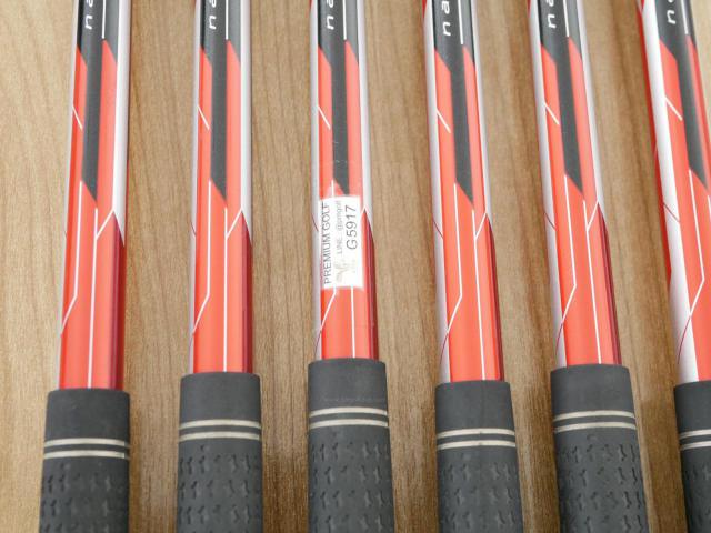 Iron set : PRGR : ชุดเหล็ก PRGR ID Nabla Red Titan (รุ่นท๊อปสุด หน้าเด้ง ไกลมาก) มีเหล็ก 6-Pw,Aw (6 ชิ้น) ก้านกราไฟต์ M-35 Flex R2