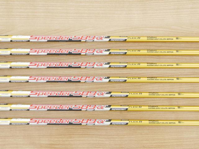 Iron set : Katana : ชุดเหล็ก Katana Sword ATC-589a (หน้าเด้ง) มีเหล็ก 6-Pw,Aw,Sw (7 ชิ้น) ก้านกราไฟต์ Fujikura Speeder 589 Flex R