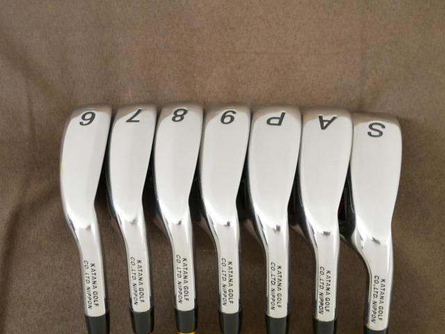 Iron set : Katana : ชุดเหล็ก Katana Sword ATC-589a (หน้าเด้ง) มีเหล็ก 6-Pw,Aw,Sw (7 ชิ้น) ก้านกราไฟต์ Fujikura Speeder 589 Flex R