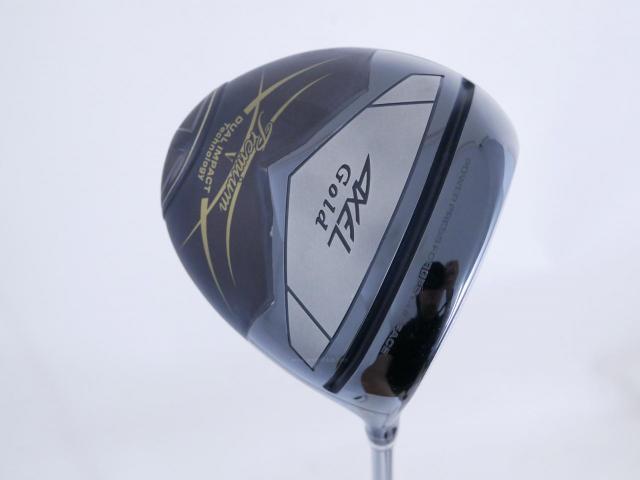 Driver : Tsuruya : ไดรเวอร์ Tsuruya AXEL Gold Premium 5 (รุ่นปี 2023 ตัวท๊อป หน้าเด้งสุดๆ COR 0.88 ของใหม่ 5 หมื่น) Loft 10.5 Flex S