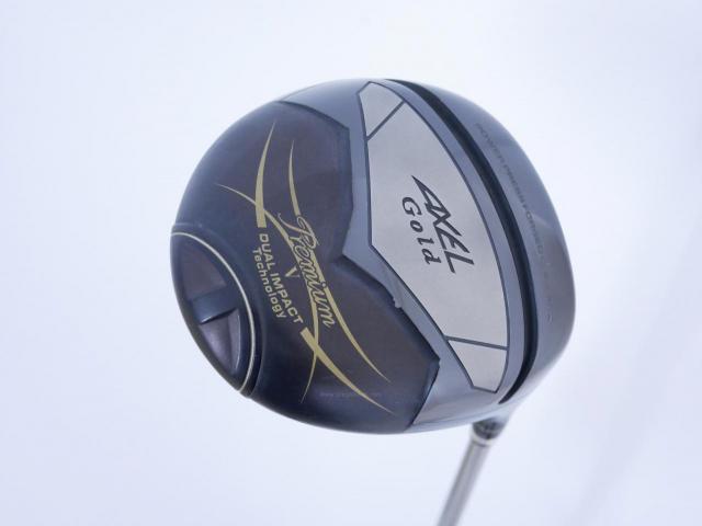 Driver : Tsuruya : ไดรเวอร์ Tsuruya AXEL Gold Premium 5 (รุ่นปี 2023 ตัวท๊อป หน้าเด้งสุดๆ COR 0.88 ของใหม่ 5 หมื่น) Loft 10.5 Flex S