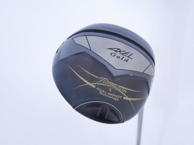 Driver : Tsuruya : ไดรเวอร์ Tsuruya AXEL Gold Premium 5 (รุ่นปี 2023 ตัวท๊อป หน้าเด้งสุดๆ COR 0.88 ของใหม่ 5 หมื่น) Loft 10.5 Flex S