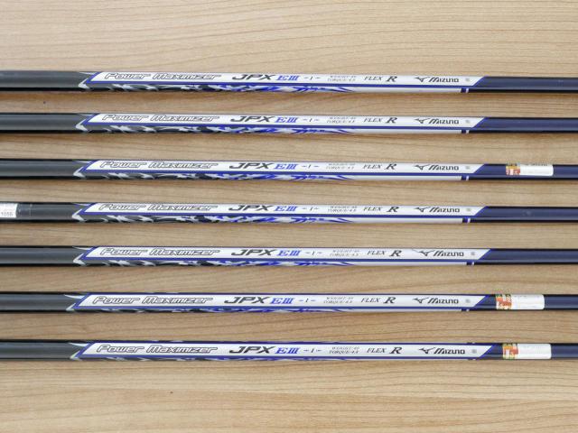 Iron set : Mizuno : ชุดเหล็ก Mizuno JPX EIII Hot Metal (รุ่นท้อป หน้าเด้ง ตีไกล) มีเหล็ก 5-Pw,52 (7 ชิ้น) ก้านกราไฟต์ Flex R
