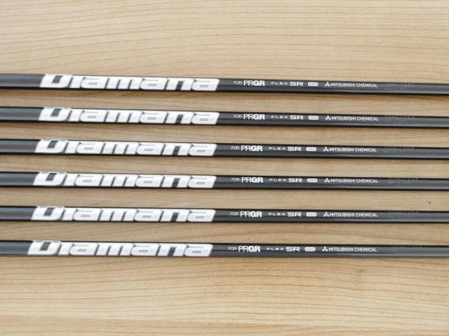 Iron set : PRGR : ชุดเหล็ก PRGR 02 Forged (ปี 2021 นุ่มมาก หายาก) มีเหล็ก 5-Pw (6 ชิ้น) ก้านกราไฟต์ Mitsubishi Diamana Flex SR