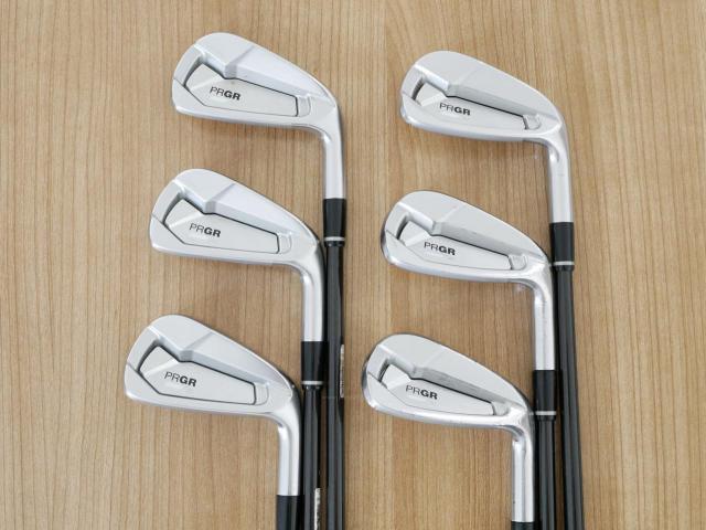 Iron set : PRGR : ชุดเหล็ก PRGR 02 Forged (ปี 2021 นุ่มมาก หายาก) มีเหล็ก 5-Pw (6 ชิ้น) ก้านกราไฟต์ Mitsubishi Diamana Flex SR