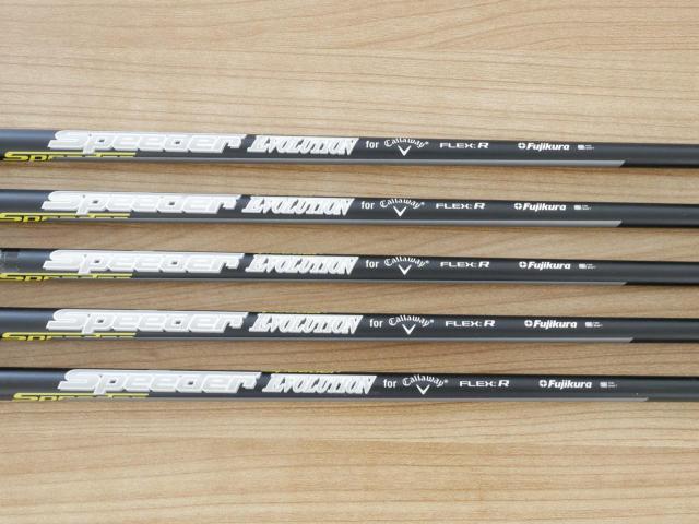 Iron set : Callaway : ชุดเหล็ก Callaway EPIC Forged Star (รุ่นท้อปสุด ปี 2020 ตีไกลกว่าปกติ 2 เบอร์) มีเหล็ก 6-Pw (5 ชิ้น) ก้านกราไฟต์ Fujikura Speeder Evolution Flex R