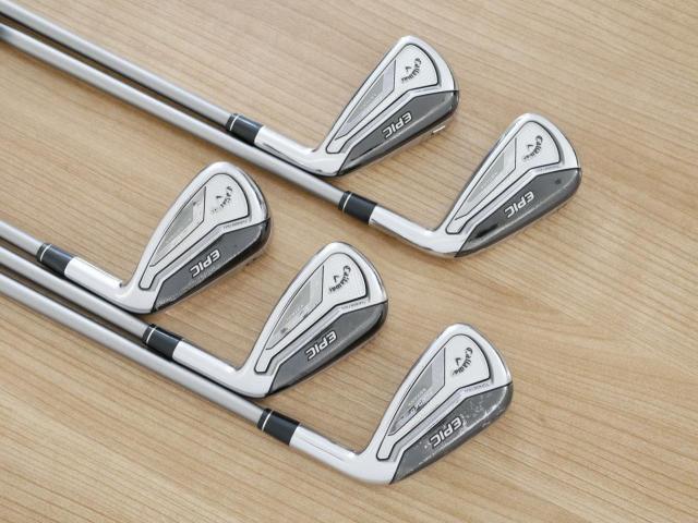 Iron set : Callaway : ชุดเหล็ก Callaway EPIC Forged Star (รุ่นท้อปสุด ปี 2020 ตีไกลกว่าปกติ 2 เบอร์) มีเหล็ก 6-Pw (5 ชิ้น) ก้านกราไฟต์ Fujikura Speeder Evolution Flex R