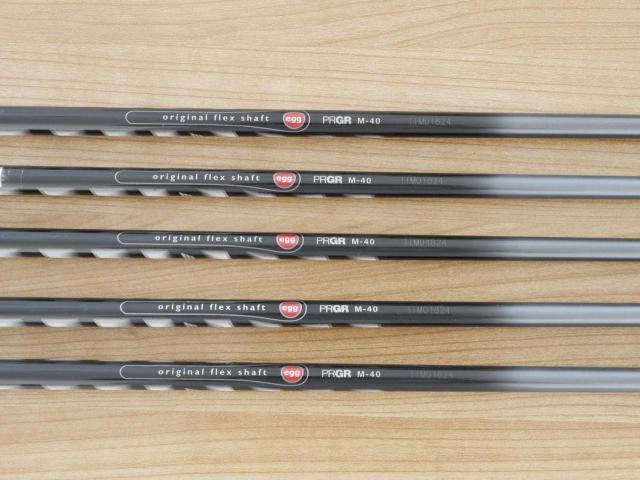 Iron set : PRGR : ชุดเหล็กกระเทย PRGR Egg II (ตีง่ายและไกลมาก)  มีเหล็ก 6-Pw (5 ชิ้น) ก้านกราไฟต์ Flex SR (M-40)