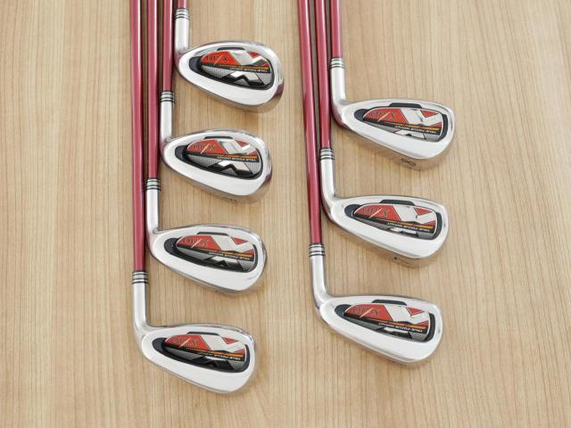 Iron set : XXIO : ชุดเหล็ก XXIO 10 Red (ปี 2019 ตีง่ายมากๆ ไกลมากๆ) มีเหล็ก 6-Pw,Aw,Sw (7 ชิ้น) ก้านกราไฟต์ MP1000 Flex S