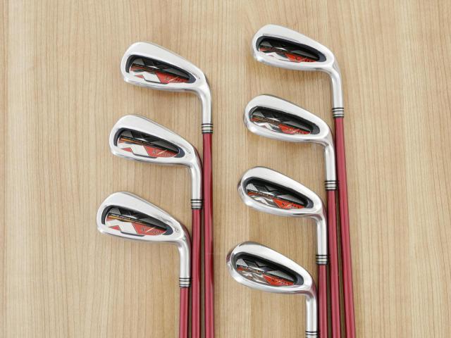 Iron set : XXIO : ชุดเหล็ก XXIO 10 Red (ปี 2019 ตีง่ายมากๆ ไกลมากๆ) มีเหล็ก 6-Pw,Aw,Sw (7 ชิ้น) ก้านกราไฟต์ MP1000 Flex S