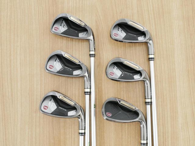 Iron set : PRGR : ชุดเหล็กกระเทย PRGR New Egg Iron (ปี 2017 ตีง่ายและไกลมาก) มีเหล็ก 6-Pw,Aw (6 ชิ้น) ก้านกราไฟต์ M-37 Flex R
