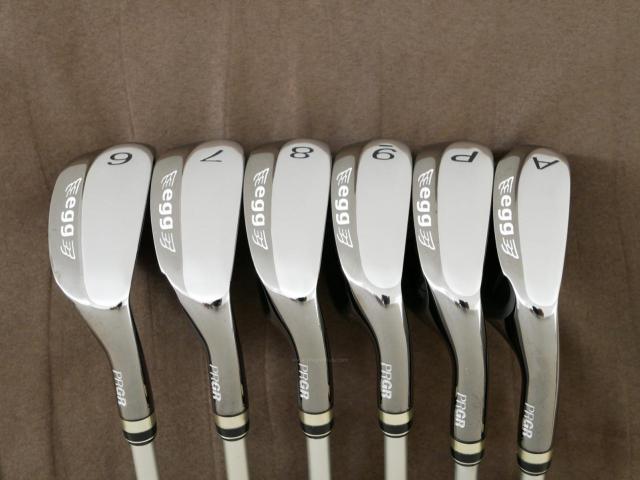 Iron set : PRGR : ชุดเหล็กกระเทย PRGR New Egg Iron (ปี 2017 ตีง่ายและไกลมาก) มีเหล็ก 6-Pw,Aw (6 ชิ้น) ก้านกราไฟต์ M-37 Flex R