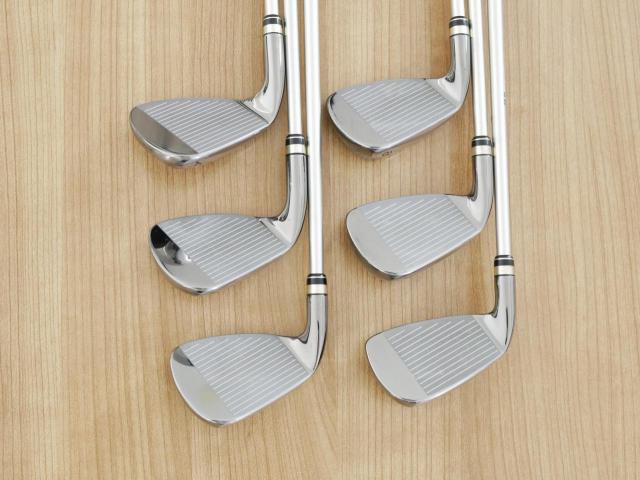 Iron set : PRGR : ชุดเหล็กกระเทย PRGR New Egg Iron (ปี 2017 ตีง่ายและไกลมาก) มีเหล็ก 6-Pw,Aw (6 ชิ้น) ก้านกราไฟต์ M-37 Flex R