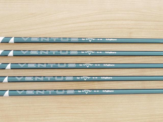 Iron set : Callaway : **ของใหม่ ยังไม่แกะพลาสติก** ชุดเหล็ก Callaway ELYTE (ออกปี 2025 ตีง่ายมาก ไกล Japan Spec.) มีเหล็ก 6-Pw (5 ชิ้น) ก้านกราไฟต์ Fujikura VENTUS 5 Flex R