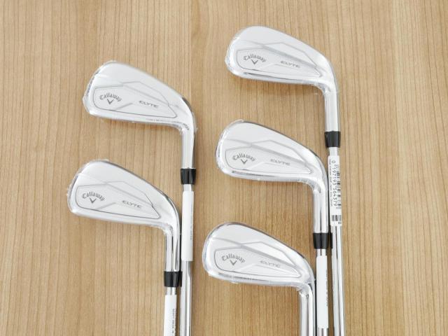 Iron set : Callaway : **ของใหม่ ยังไม่แกะพลาสติก** ชุดเหล็ก Callaway ELYTE (ออกปี 2025 ตีง่ายมาก ไกล Japan Spec.) มีเหล็ก 6-Pw (5 ชิ้น) ก้านเหล็ก NS Pro 950 NEO Flex S