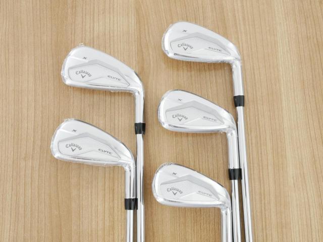 Iron set : Callaway : **ของใหม่ ยังไม่แกะพลาสติก** ชุดเหล็ก Callaway ELYTE X (ออกปี 2025 ตีง่ายมาก ไกล Japan Spec.) มีเหล็ก 6-Pw (5 ชิ้น) ก้านเหล็ก NS Pro Zelos 7 Flex R