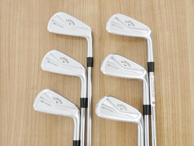 Iron set : Callaway : **ของใหม่ ยังไม่แกะพลาสติก** ชุดเหล็ก Callaway X Forged (ออกปี 2024 นุ่ม แน่น หล่อมาก) มีเหล็ก 5-Pw (6 ชิ้น) ก้านเหล็ก Dynamic Gold 115 MID S200