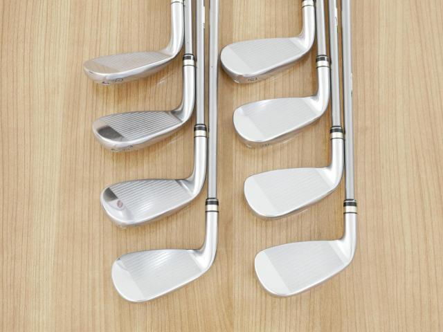 Iron set : PRGR : ชุดเหล็กกระเทย PRGR Egg PC (รุ่นปี 2019 ตีง่ายและไกลมากๆ โกงสุดๆ) มีเหล็ก 6-Pw,Aw,As,Sw (8 ชิ้น) ก้านกราไฟต์ M-35 Flex R2