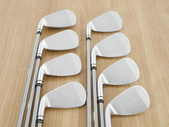 Iron set : PRGR : ชุดเหล็กกระเทย PRGR Egg PC (รุ่นปี 2019 ตีง่ายและไกลมากๆ โกงสุดๆ) มีเหล็ก 6-Pw,Aw,As,Sw (8 ชิ้น) ก้านกราไฟต์ M-35 Flex R2