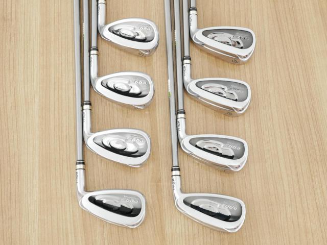 Iron set : PRGR : ชุดเหล็กกระเทย PRGR Egg PC (รุ่นปี 2019 ตีง่ายและไกลมากๆ โกงสุดๆ) มีเหล็ก 6-Pw,Aw,As,Sw (8 ชิ้น) ก้านกราไฟต์ M-35 Flex R2