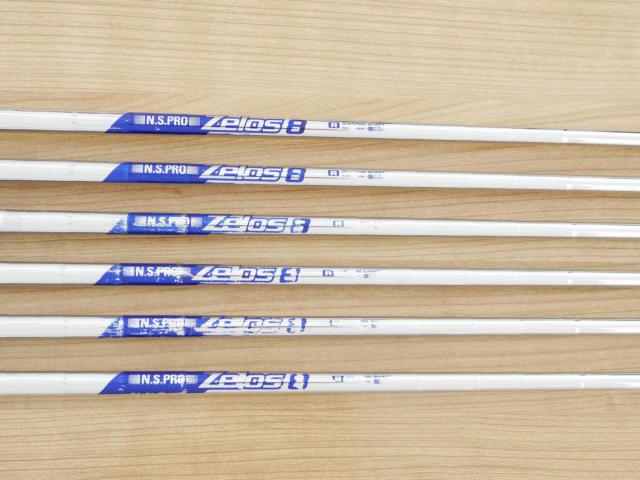 Iron set : Bridgestone : ชุดเหล็ก Bridgestone Tour B JGR HF1 Forged (รุ่นปี 2018 ตีไกลกว่าปกติ 2 เบอร์) มีเหล็ก 6-P1,P2 (6 ชิ้น) ก้านเหล็ก NS Pro Zelos 8 Flex R