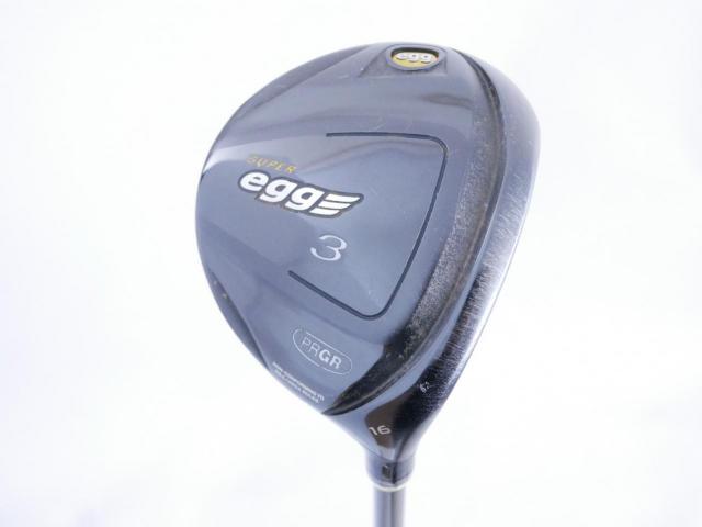 Fairway Wood : PRGR : หัวไม้ 3 PRGR Super Egg (หน้าเด้งเกินกฏ COR 0.84 ออกปี 2018 หายากมาก) Loft 16 Flex R (M-37)