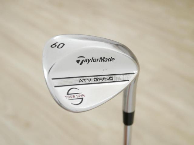 Wedge : Taylormade : Wedge Taylormade ATV Grind Tour Spin Loft 60 ก้านเหล็ก KBS Tour 105 Wedge Flex
