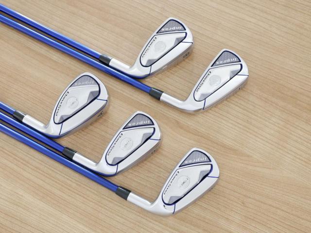 Iron set : Yamaha : ชุดเหล็ก Yamaha Inpres DriveStar (ออกปี 2023 ตีไกลที่สุด ไกลกว่าเหล็กทั่วไป 2 เบอร์ หน้าเด้งมากๆ) มีเหล็ก 7-Pw,Aw (5 ชิ้น) ก้านกราไฟต์ Fujikura Speeder NX M423i Flex R