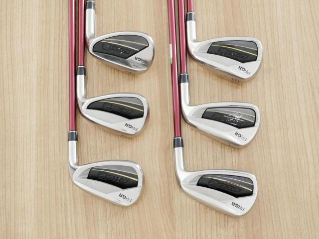 Iron set : PRGR : ชุดเหล็ก PRGR Red Titan Face (รุ่นปี 2018 หน้าเด้ง ตีไกลมาก) มีเหล็ก 6-Pw,Aw (6 ชิ้น) ก้านกราไฟต์ M-37 Flex R