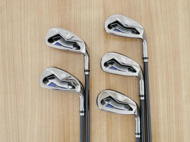 Iron set : Maruman : ชุดเหล็ก Maruman Majesty Royal Black (รุ่นท๊อปสุด ตีง่าย เด้ง ไกลมากๆ) มีเหล็ก 7-10,Pw (5 ชิ้น ระยะเทียบเท่า 6-Pw) ก้านกราไฟต์ Flex R
