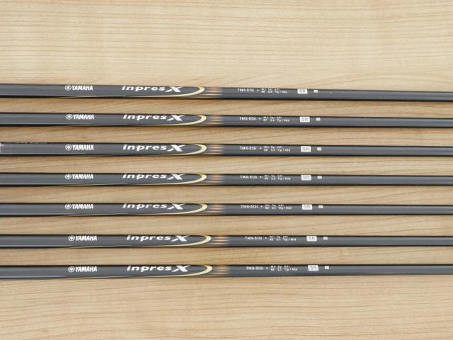 Iron set : Yamaha : ชุดเหล็ก Yamaha Inpres X Z Cavity (ใบใหญ่ เด้ง ไกล) มีเหล็ก 6-Pw,Aw,Sw (7 ชิ้น) ก้านกราไฟต์ Flex SR