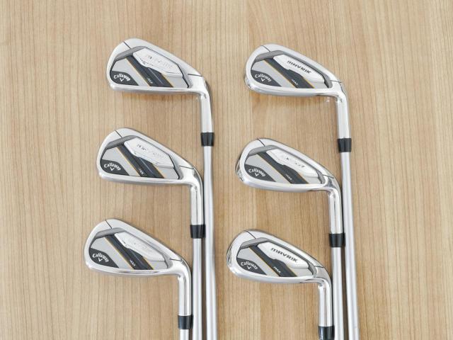 Iron set : Callaway : ชุดเหล็ก Callaway Mavrik MAX (ออกปี 2020 ตีง่าย ไกลมากๆ) มีเหล็ก 6-Pw,Aw (6 ชิ้น) ก้านกราไฟต์ Mitsubishi Diamana 40 Flex R