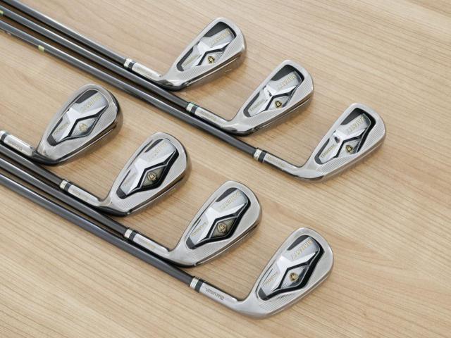 Iron set : Maruman : ชุดเหล็ก Maruman Majesty Vanquich XR (รุ่นท๊อปสุด ตีง่าย ไกลมาก ของใหม่ 7 หมื่นบาท) มีเหล็ก 5-10,Pw (7 ชิ้น) ก้านกราไฟต์ Flex R