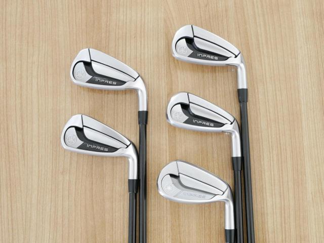 Iron set : Yamaha : ชุดเหล็ก Yamaha Inpres DriveStar Type D (รุ่นล่าสุด ออกปี 2024 ตีไกลที่สุด ไกลกว่าเหล็กทั่วไป 2 เบอร์ หน้าเด้งมากๆ) มีเหล็ก 7-Pw,Aw (5 ชิ้น) ก้านกราไฟต์ Graphite Design RAUNE i75 Flex R