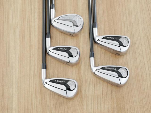 Iron set : Yamaha : ชุดเหล็ก Yamaha Inpres DriveStar Type D (รุ่นล่าสุด ออกปี 2024 ตีไกลที่สุด ไกลกว่าเหล็กทั่วไป 2 เบอร์ หน้าเด้งมากๆ) มีเหล็ก 7-Pw,Aw (5 ชิ้น) ก้านกราไฟต์ Graphite Design RAUNE i75 Flex R