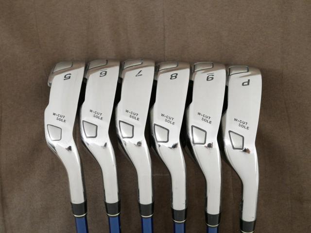 Iron set : Tsuruya : ชุดเหล็ก Tsuruya AXEL Dual Impact Z HM (หน้าเด้ง) มีเหล็ก 5-Pw (6 ชิ้น) ก้านกราไฟต์ Flex R