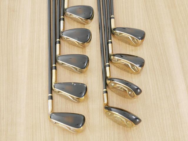 Iron set : Katana : ชุดเหล็กกระเทย Katana Voltio G Series มีเหล็ก 5-Pw,Aw,As,Sw (9 ชิ้น ระยะเทียบเท่า เหล็ก 6-Pw,Aw,Sw) ก้าน Tour AD VT-5 Flex R